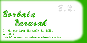 borbala marusak business card